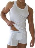 Mens White Vest Single Jersey Cotton Tops 3/6/9/12 Pack