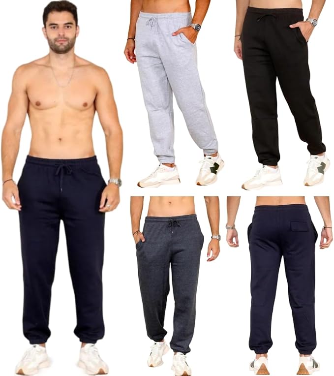 Men Trouser Cotton Fleece Work & Casual Jogging Pants