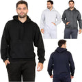 Pack of 2 Mens Hoodie Pull Over Hooded Sweatshirt